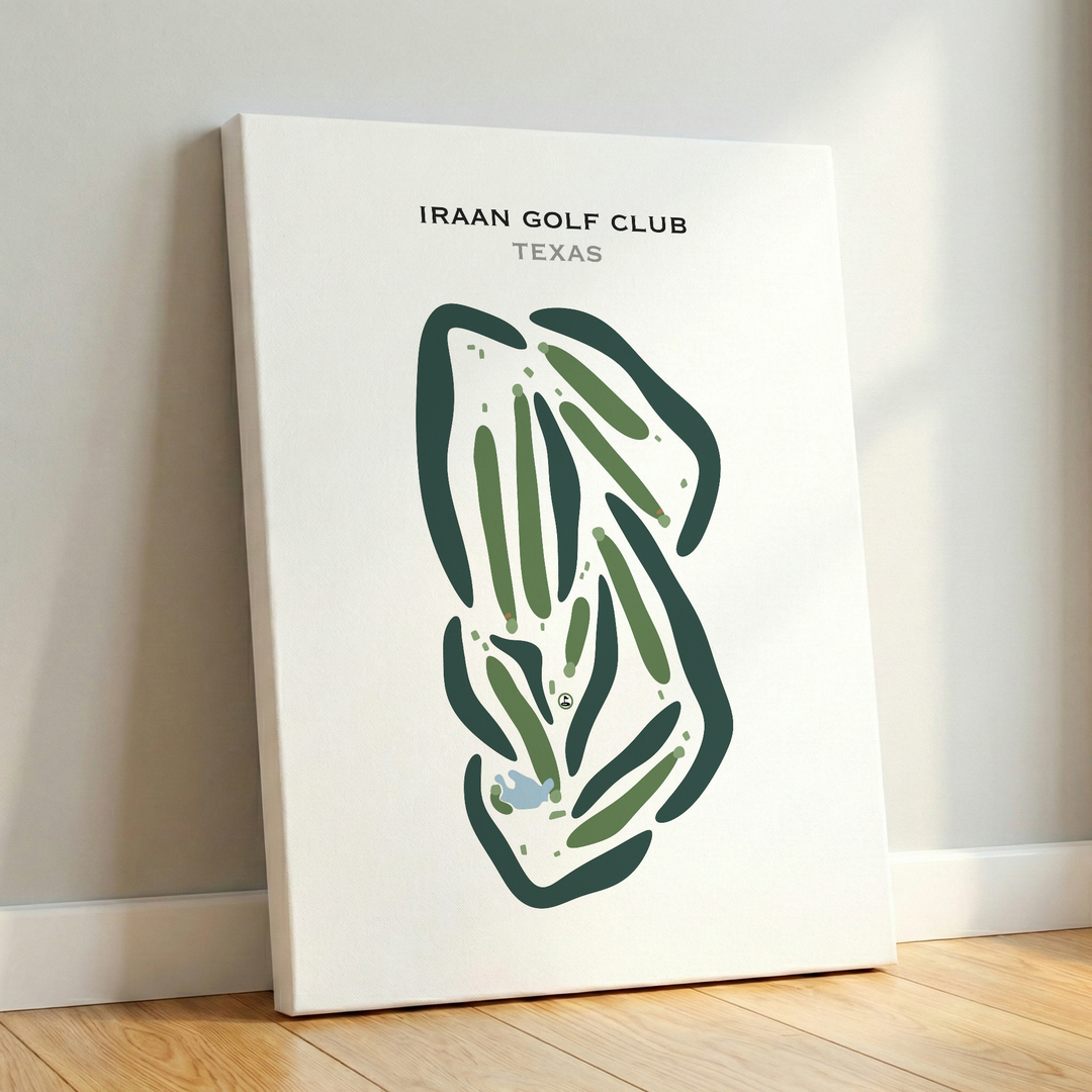 Iraan Golf Club, Texas - Printed Golf Courses