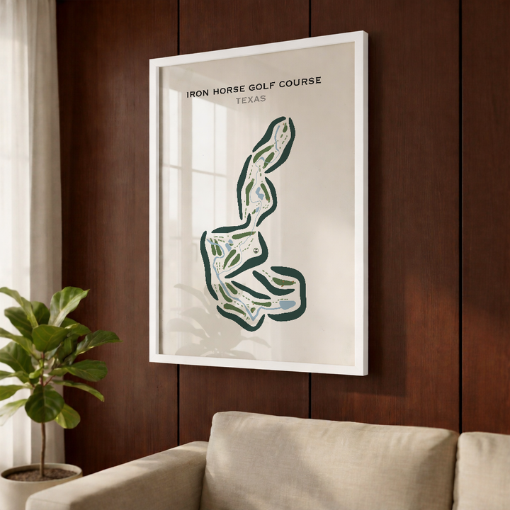 Iron Horse Golf Course, Texas - Printed Golf Courses