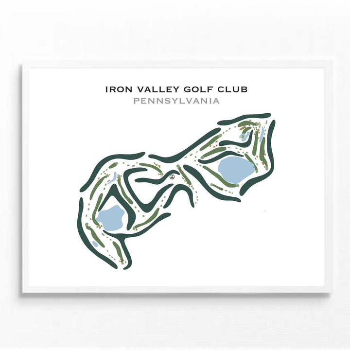 Iron Valley Golf Club, Pennsylvania - Printed Golf Courses
