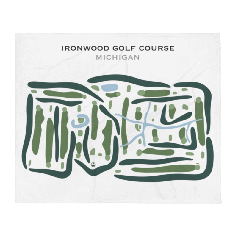 Ironwood Golf Course, Michigan - Printed Golf Courses