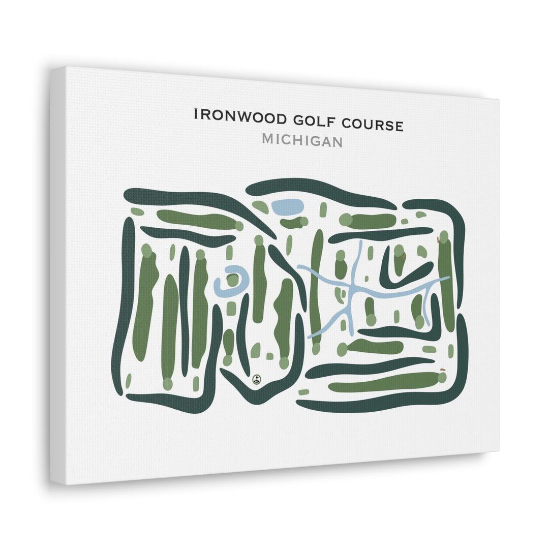 Ironwood Golf Course, Michigan - Printed Golf Courses