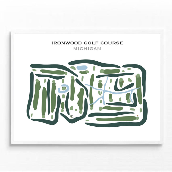 Ironwood Golf Course, Michigan - Printed Golf Courses
