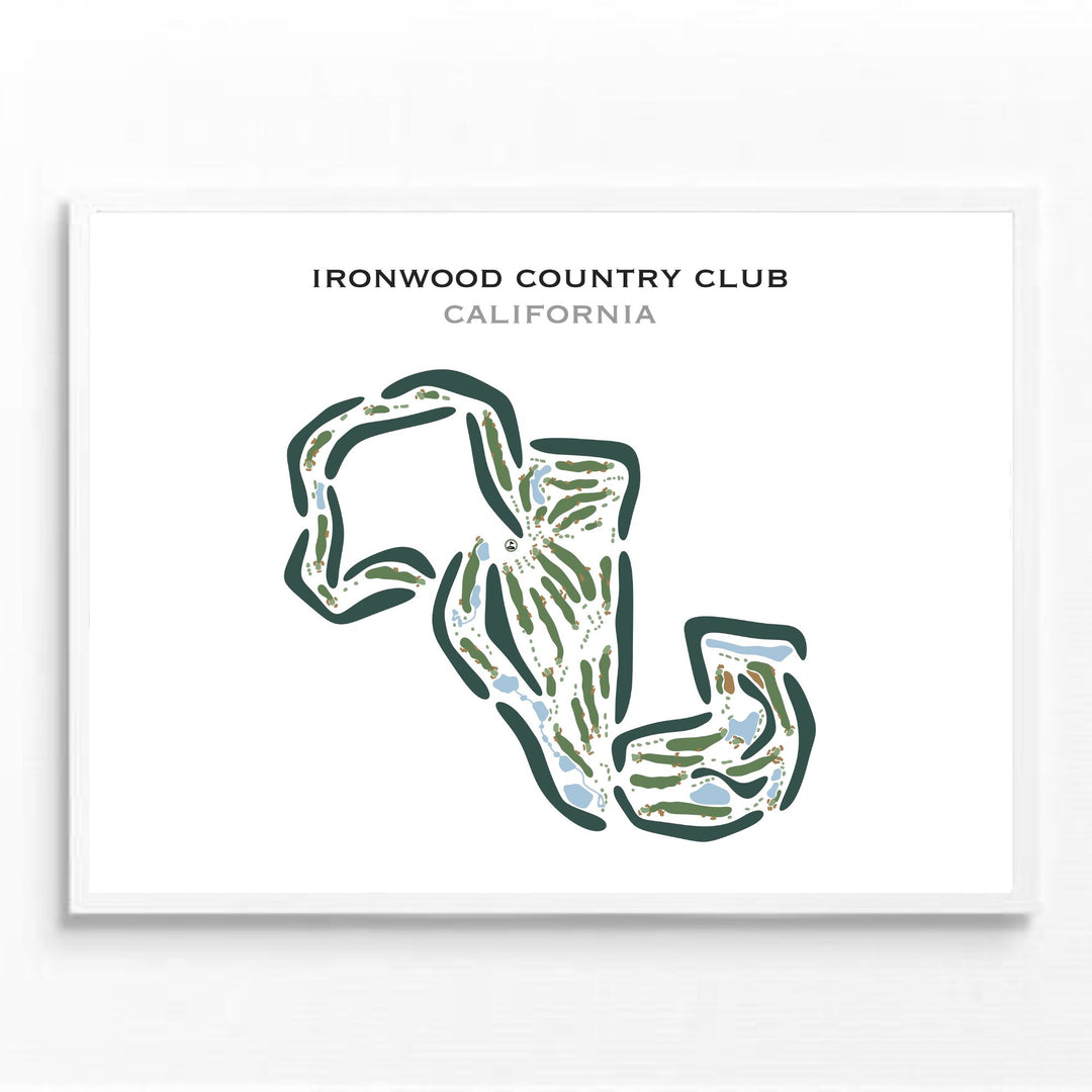 Ironwood Country Club, California - Printed Golf Courses