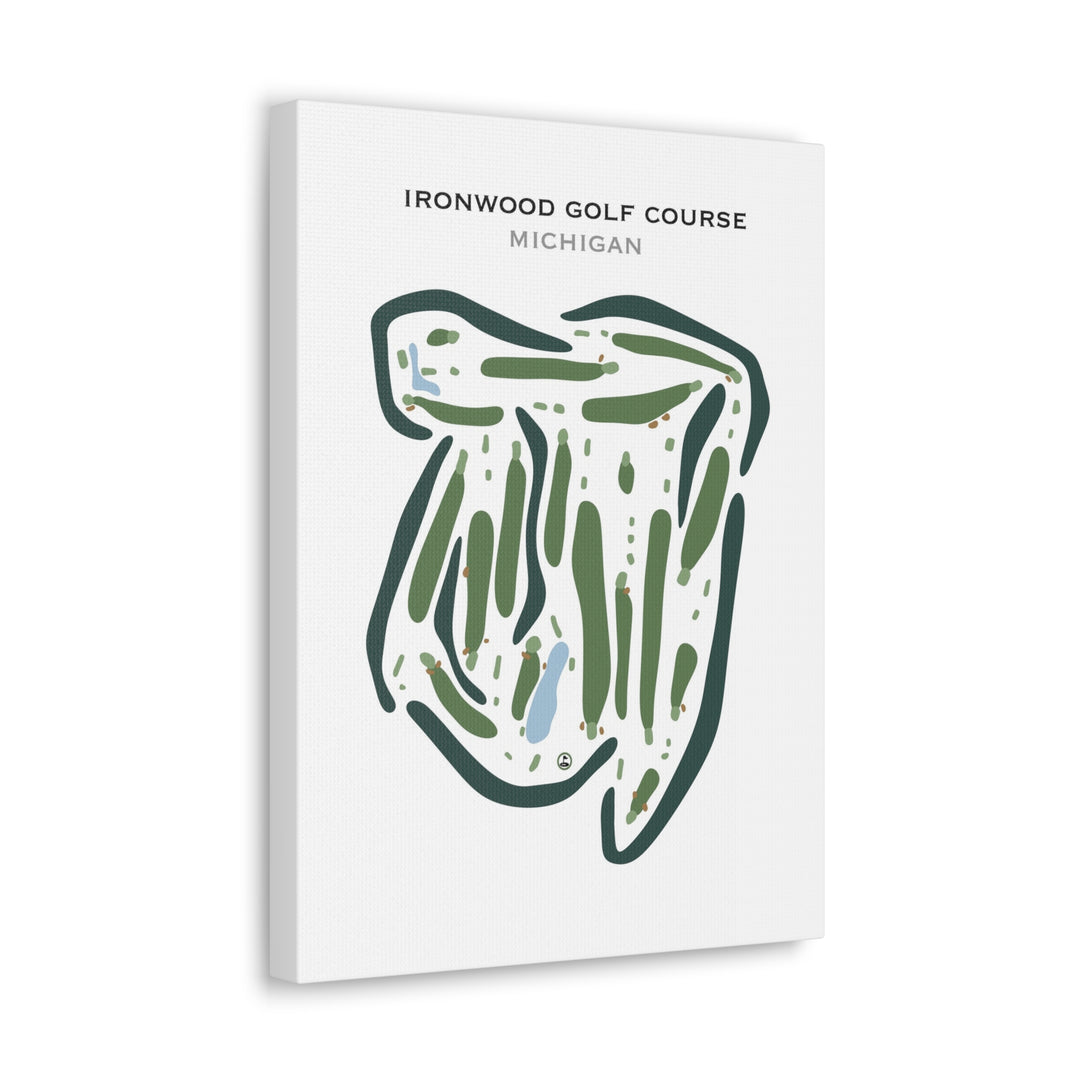 Ironwood Golf Course, Michigan - Printed Golf Courses