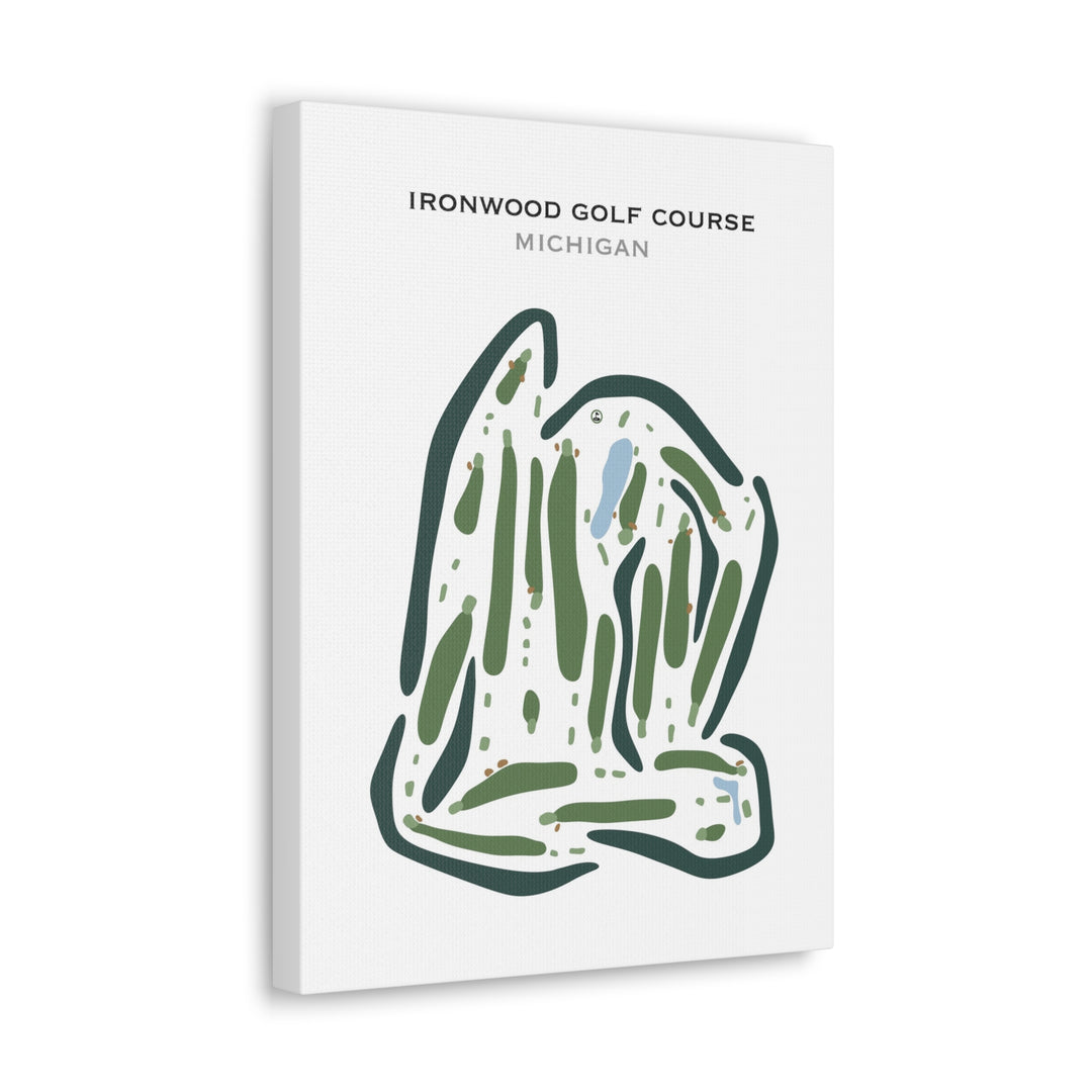 Ironwood Golf Course, Michigan - Printed Golf Courses