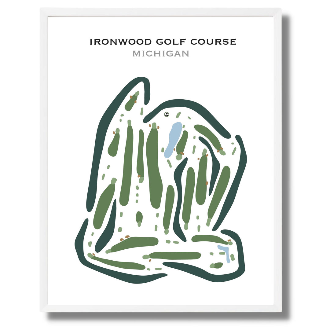 Ironwood Golf Course, Michigan - Printed Golf Courses