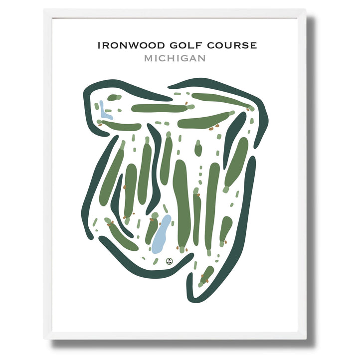 Ironwood Golf Course, Michigan - Printed Golf Courses