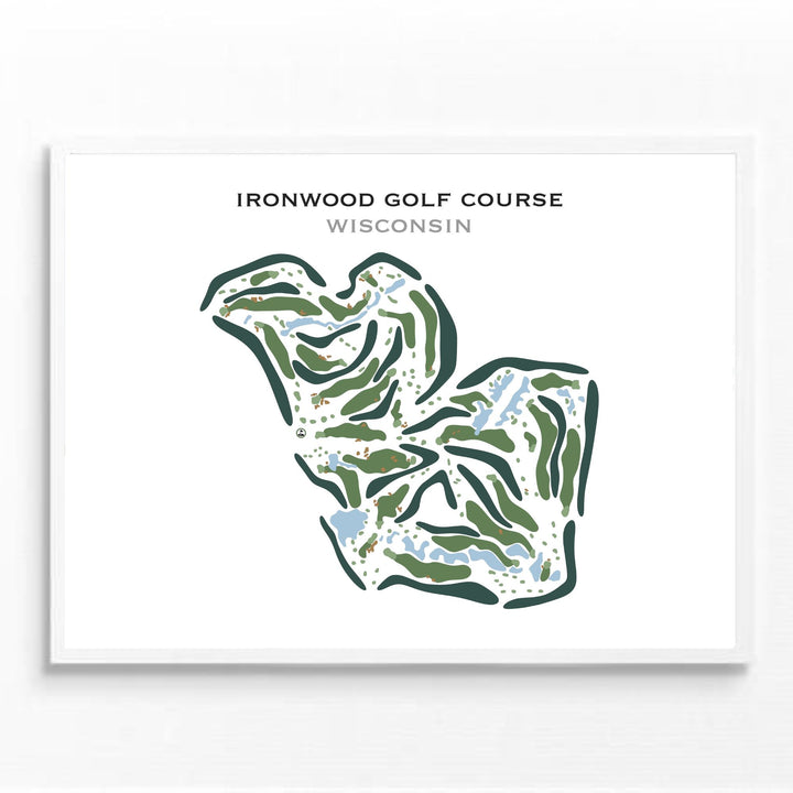 Ironwood Golf Course, Wisconsin - Printed Golf Course