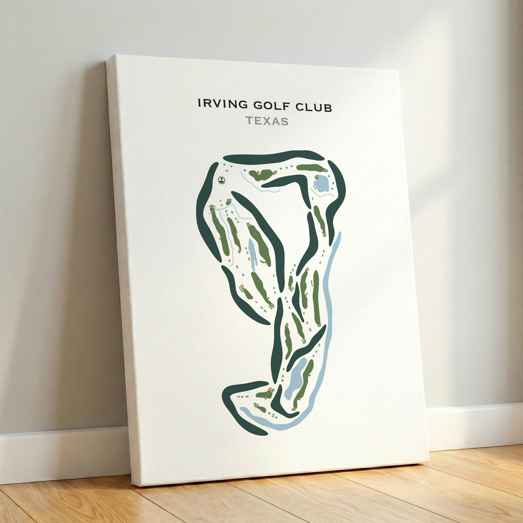Irving Golf Club, Texas - Printed Golf Courses