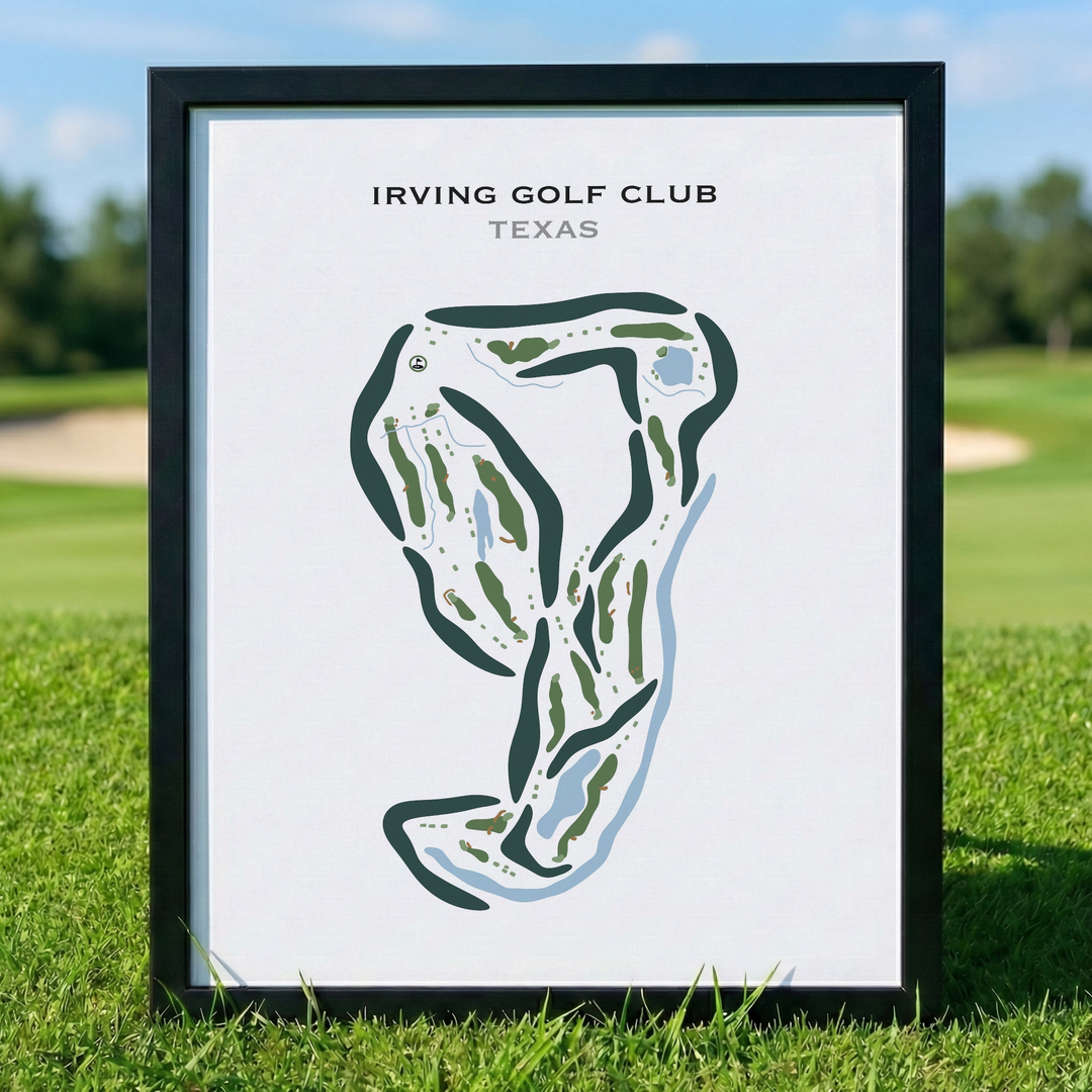 Irving Golf Club, Texas - Printed Golf Courses