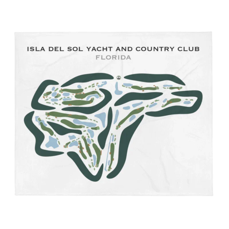 Isla Del Sol Yacht & Country Club, Florida - Printed Golf Courses