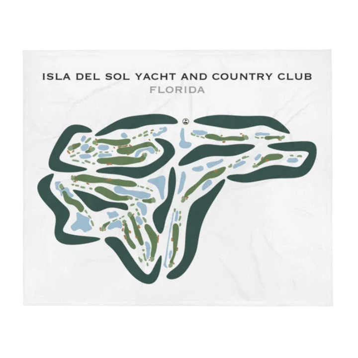 Isla Del Sol Yacht & Country Club, Florida - Printed Golf Courses