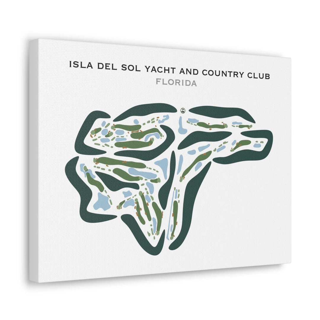 Isla Del Sol Yacht & Country Club, Florida - Printed Golf Courses