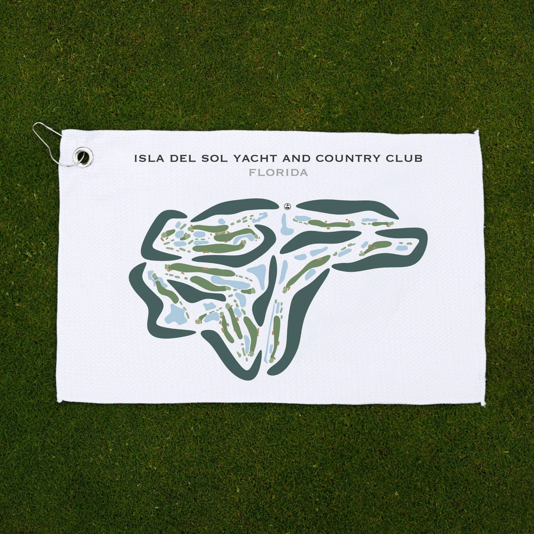 Isla Del Sol Yacht & Country Club, Florida - Printed Golf Courses