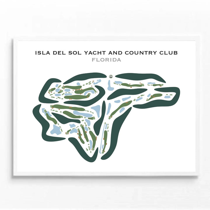 Isla Del Sol Yacht & Country Club, Florida - Printed Golf Courses