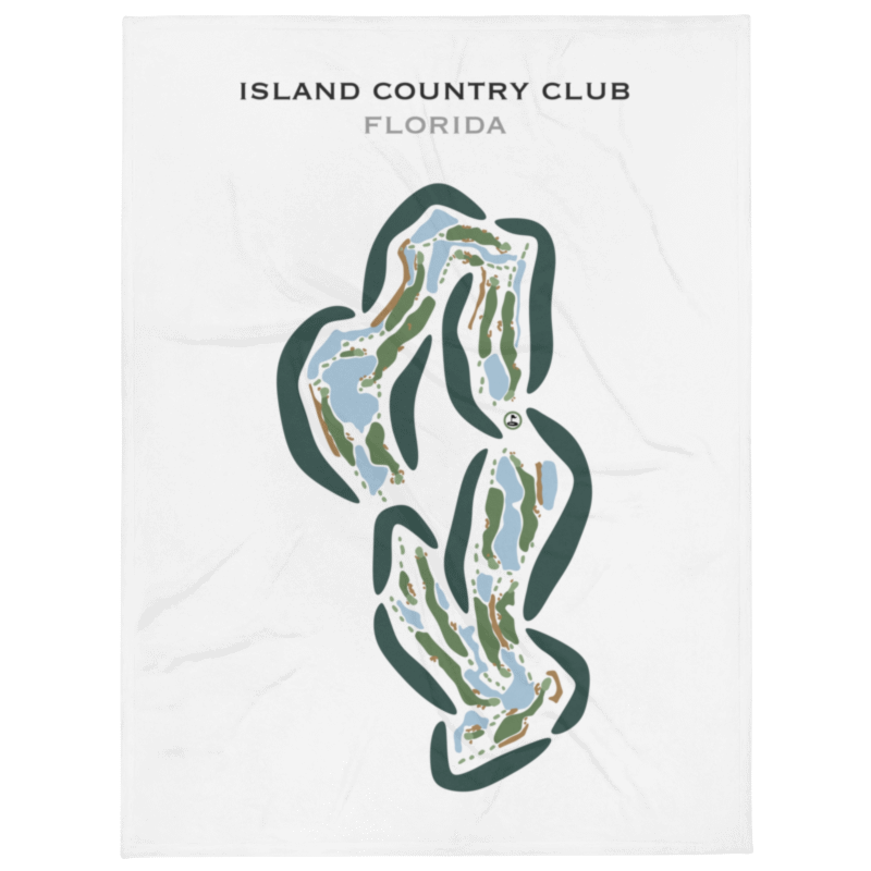 Island Country Club, Florida - Printed Golf Courses