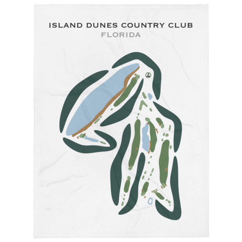 Island Dunes Country Club, Florida - Printed Golf Courses