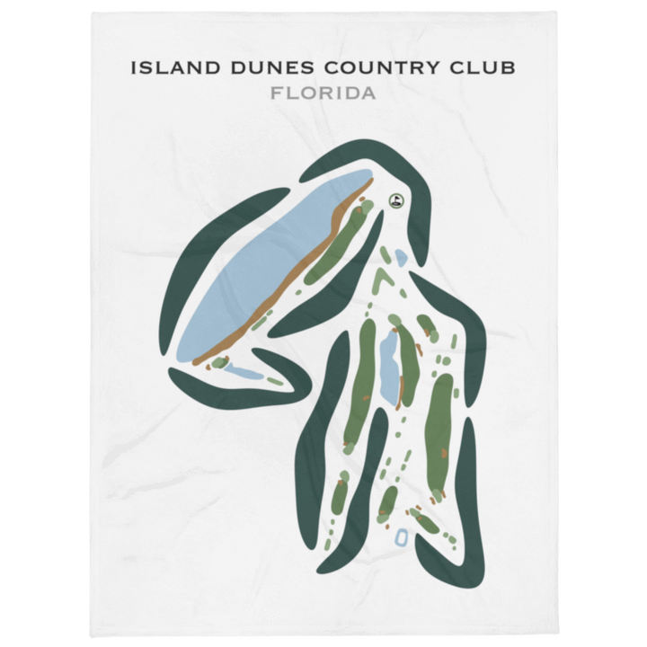Island Dunes Country Club, Florida - Printed Golf Courses