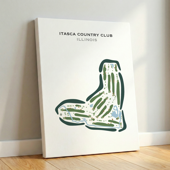 Itasca Country Club, Illinois - Printed Golf Courses
