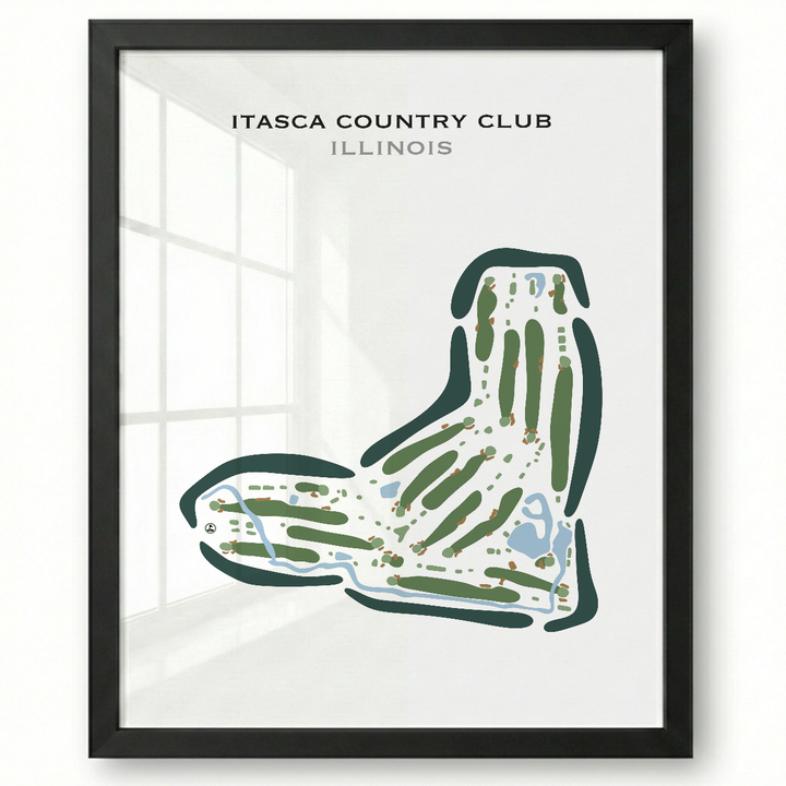 Itasca Country Club, Illinois - Printed Golf Courses