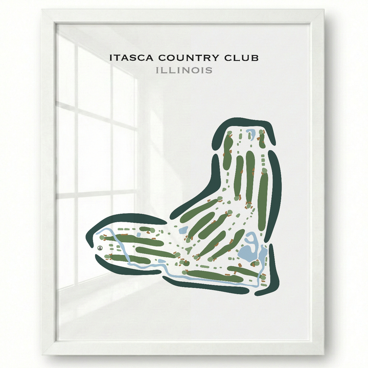 Itasca Country Club, Illinois - Printed Golf Courses