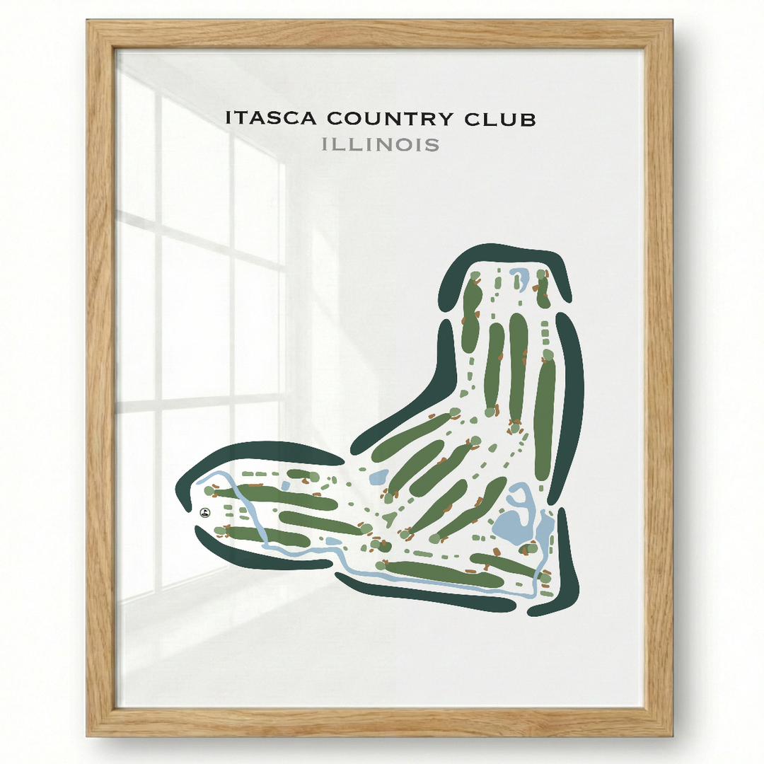 Itasca Country Club, Illinois - Printed Golf Courses