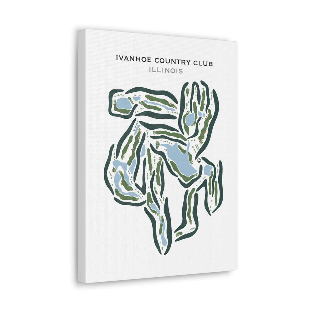 Ivanhoe Country Club, Illinois - Printed Golf Courses