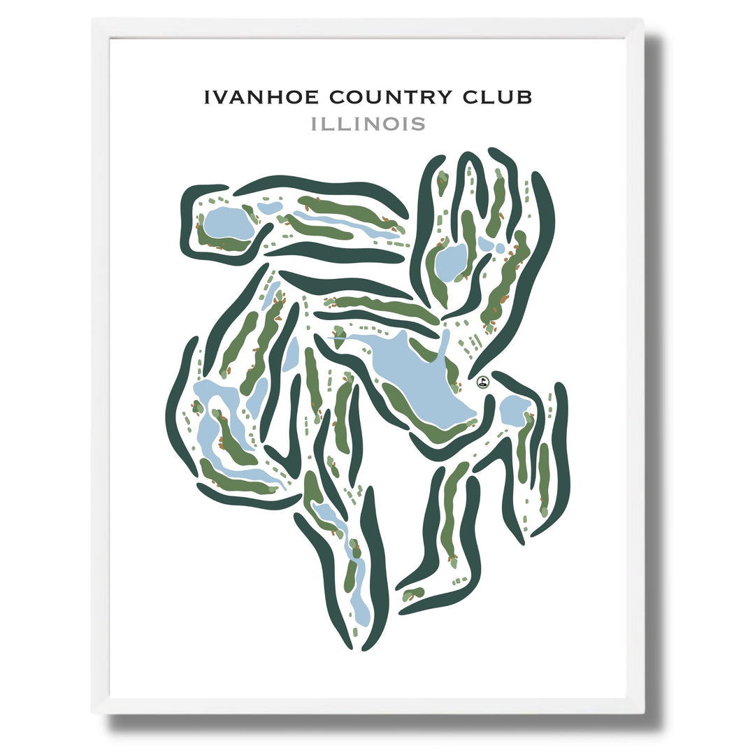 Ivanhoe Country Club, Illinois - Printed Golf Courses