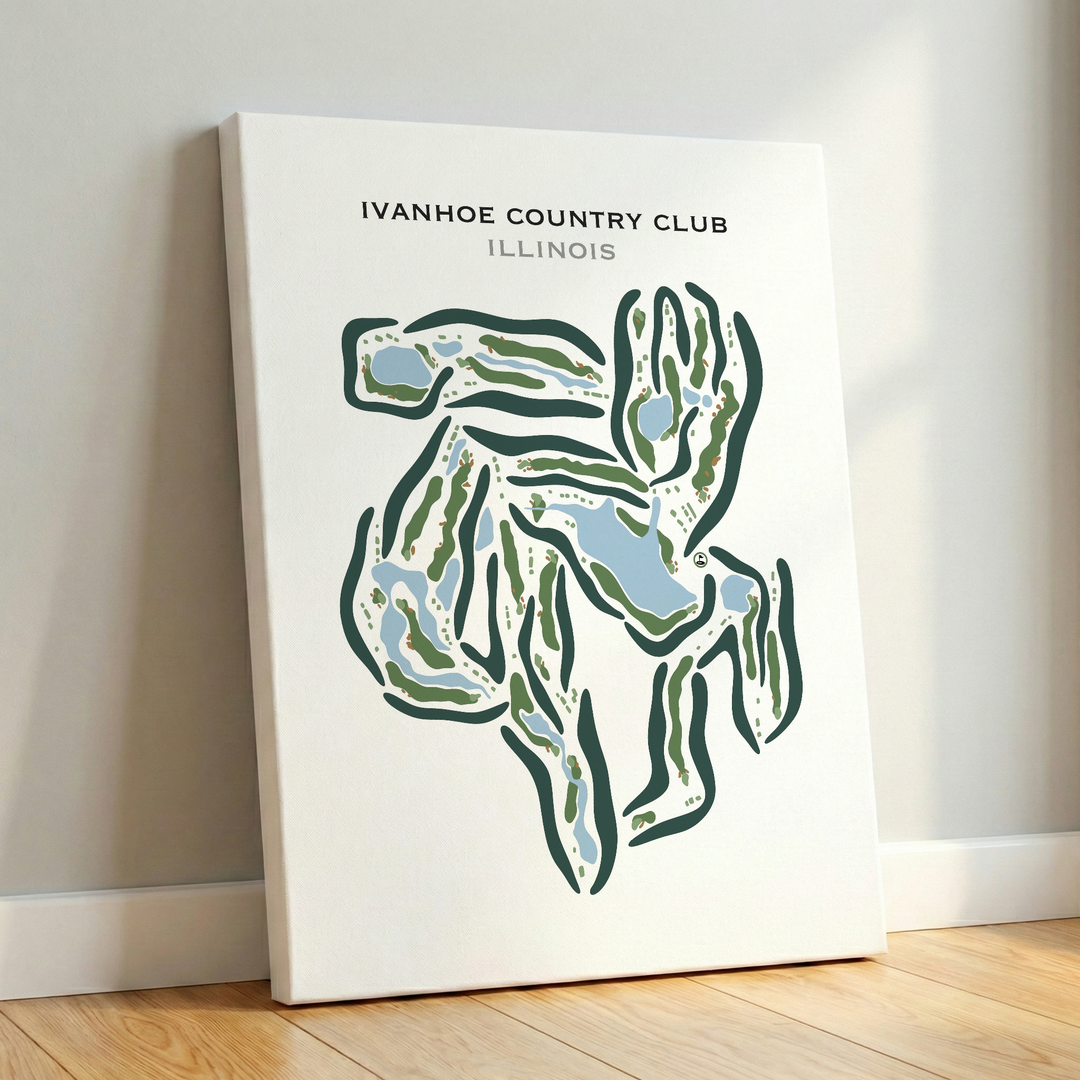 Ivanhoe Country Club, Illinois - Printed Golf Courses