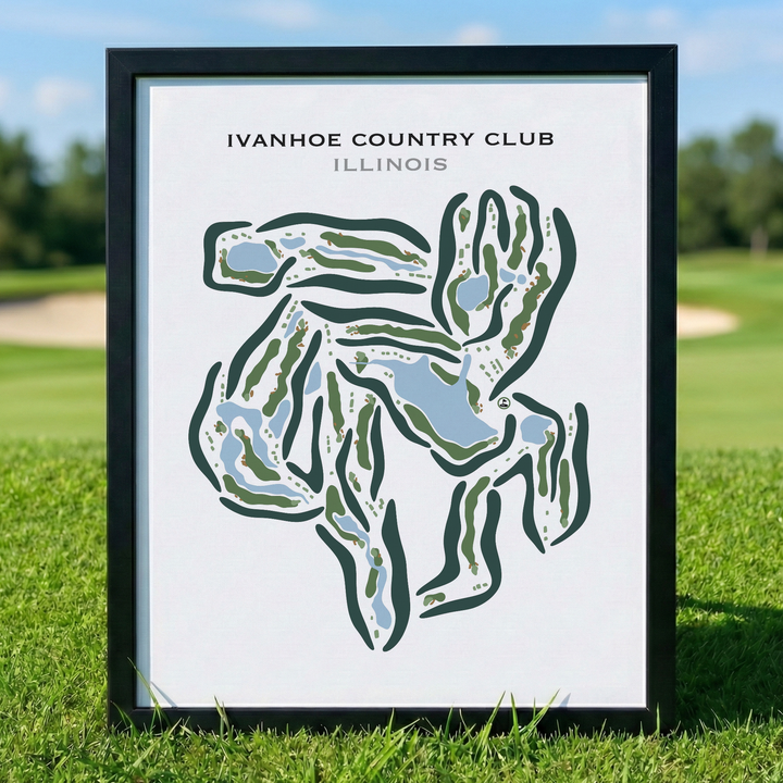 Ivanhoe Country Club, Illinois - Printed Golf Courses