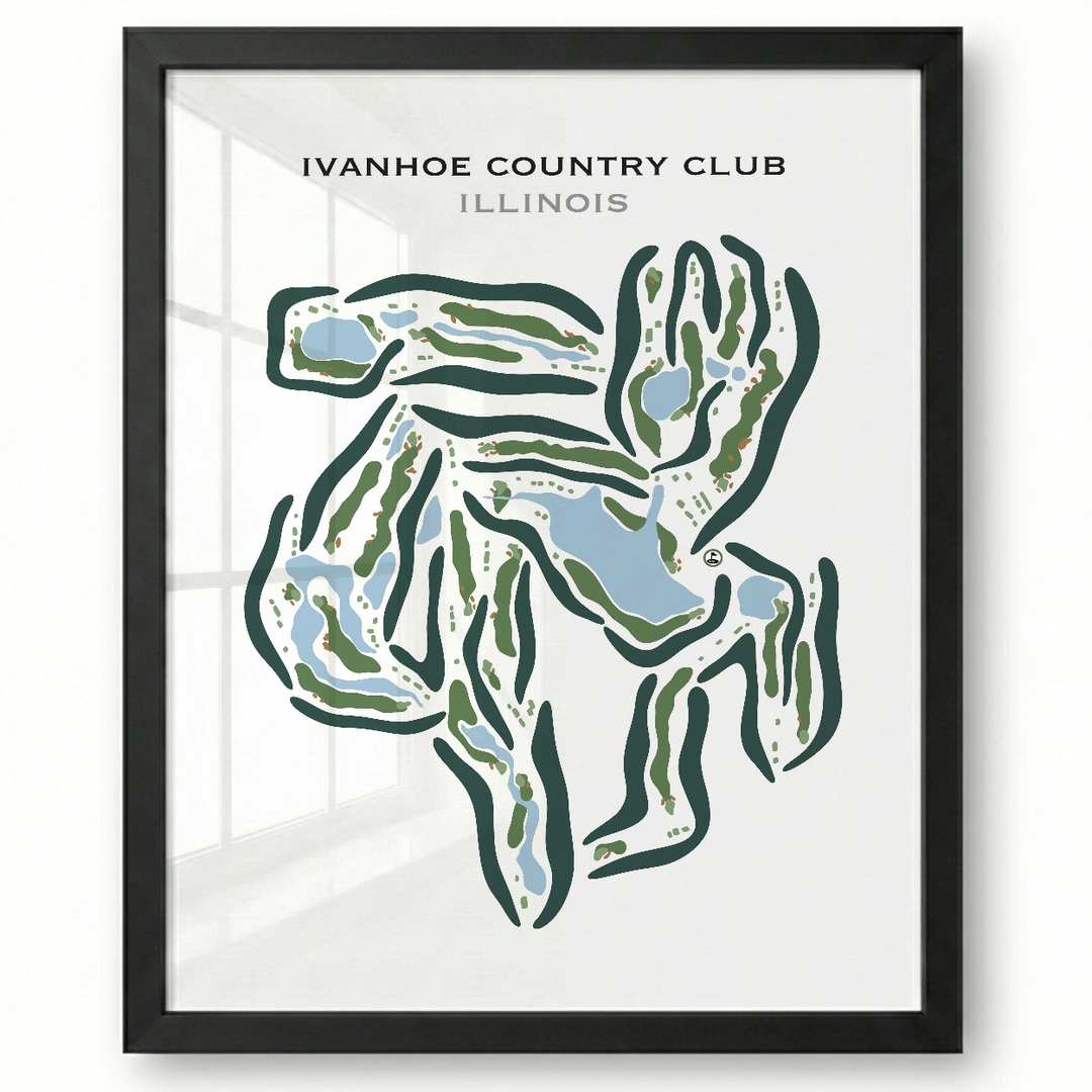 Ivanhoe Country Club, Illinois - Printed Golf Courses