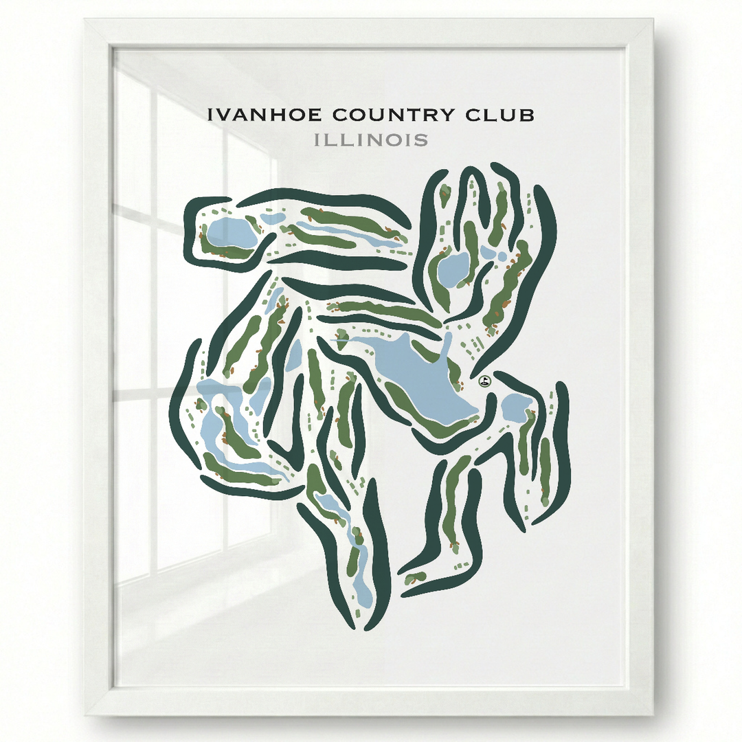 Ivanhoe Country Club, Illinois - Printed Golf Courses