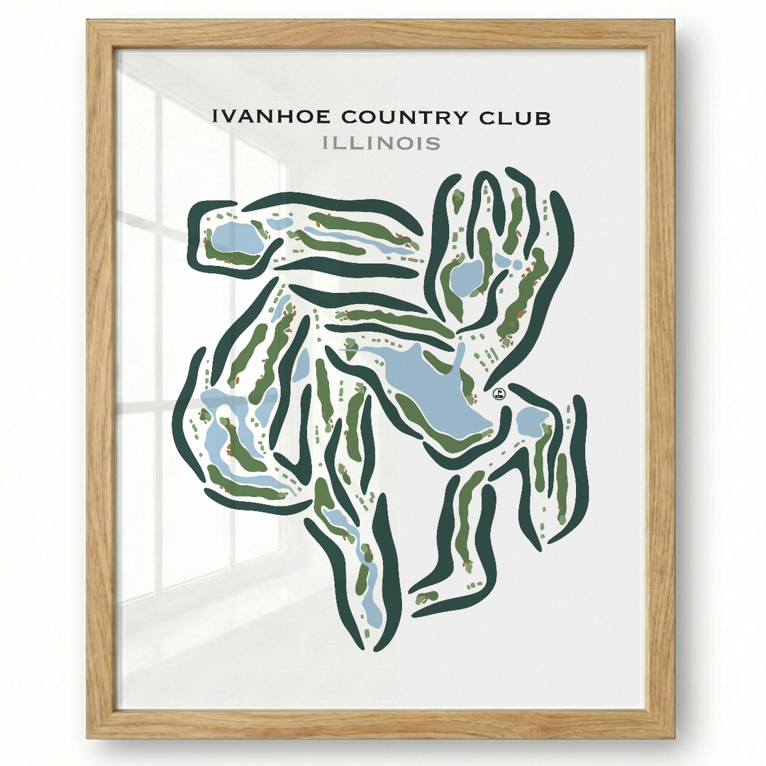 Ivanhoe Country Club, Illinois - Printed Golf Courses