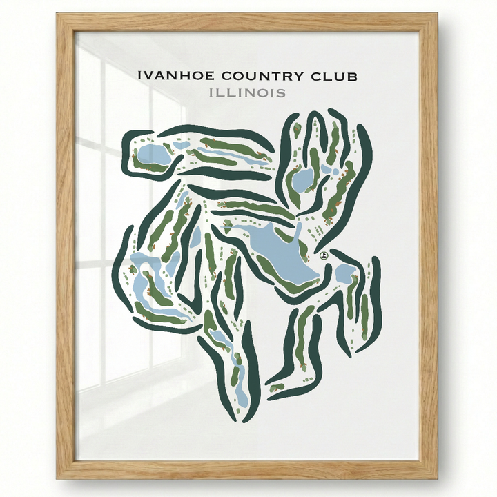 Ivanhoe Country Club, Illinois - Printed Golf Courses