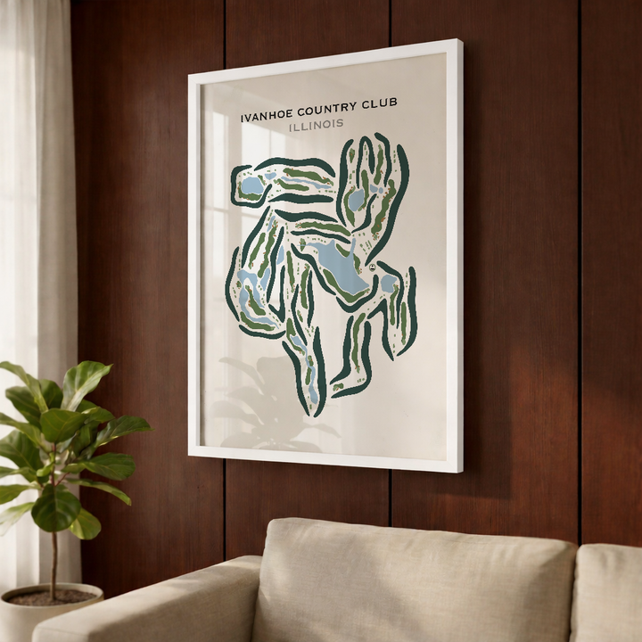 Ivanhoe Country Club, Illinois - Printed Golf Courses