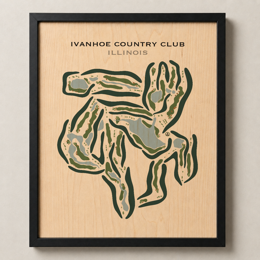 Ivanhoe Country Club, Illinois - Printed Golf Courses