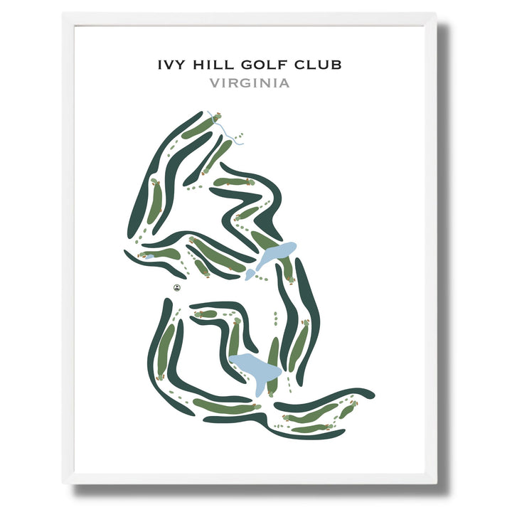 Ivy Hill Golf Club, Virginia - Printed Golf Courses