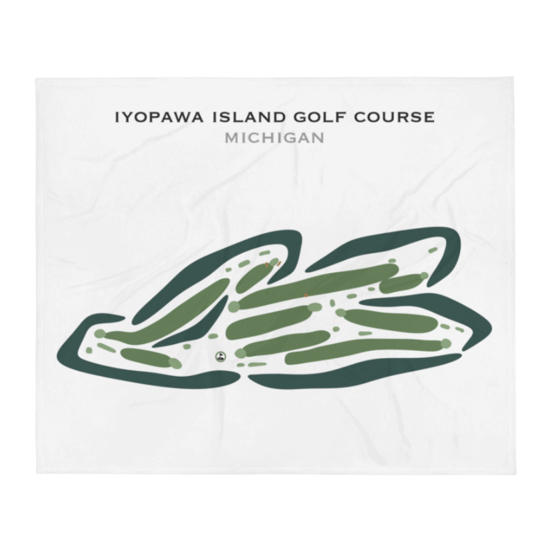 Iyopawa Island Golf Course, Michigan - Printed Golf Courses