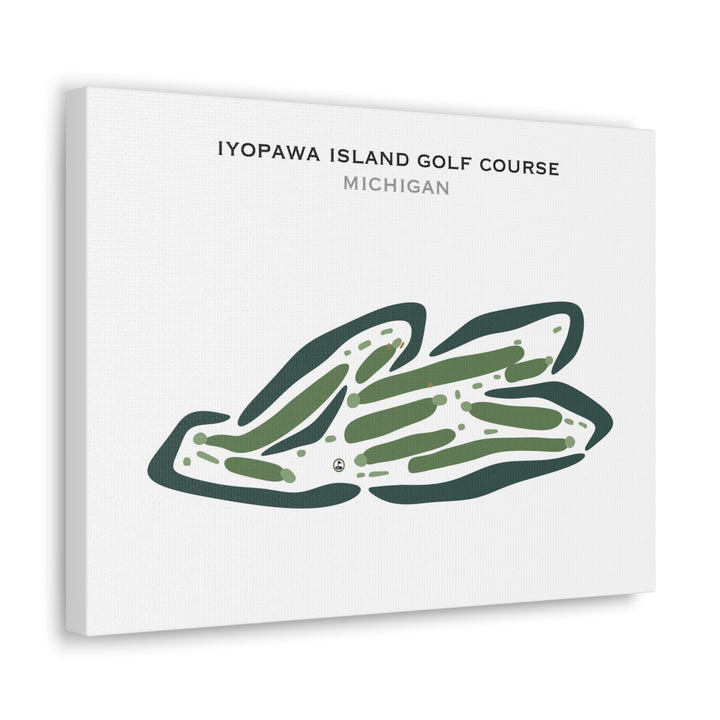 Iyopawa Island Golf Course, Michigan - Printed Golf Courses