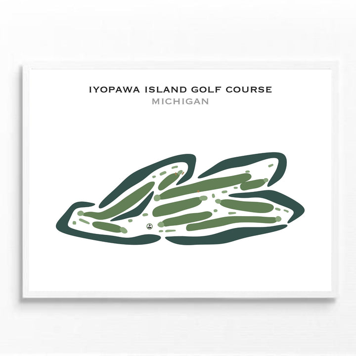 Iyopawa Island Golf Course, Michigan - Printed Golf Courses