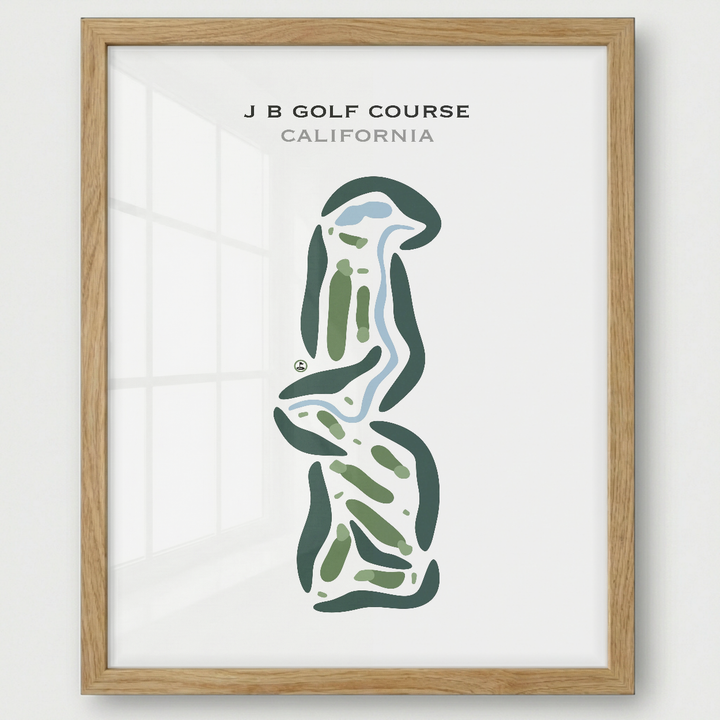 J B Golf Course, California - Printed Golf Courses