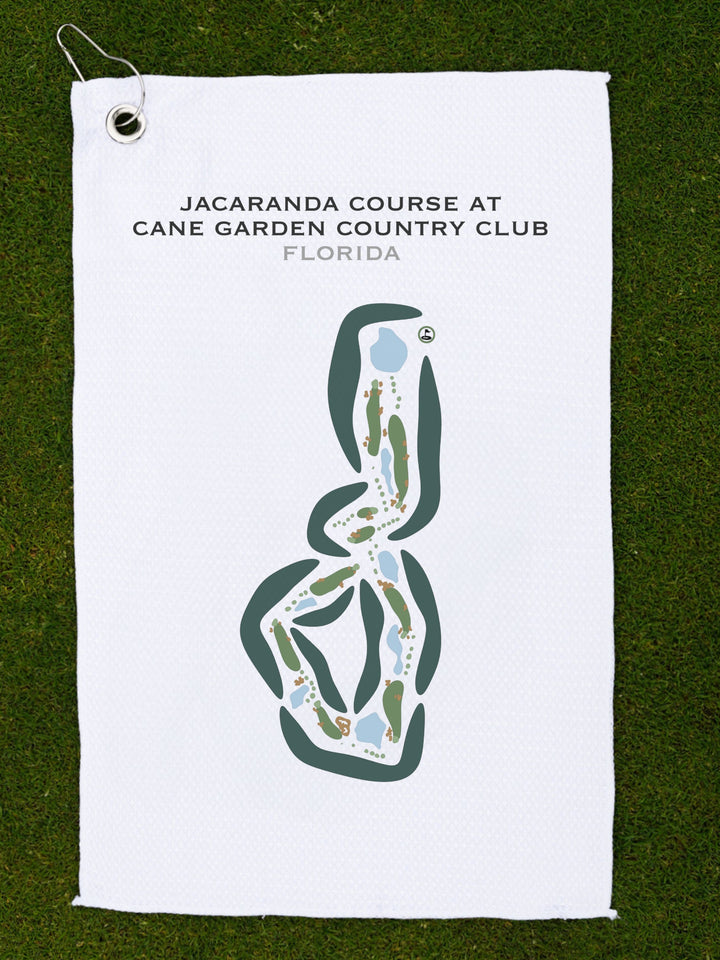 Jacaranda Course at Cane Garden Country Club, Florida - Printed Golf Courses