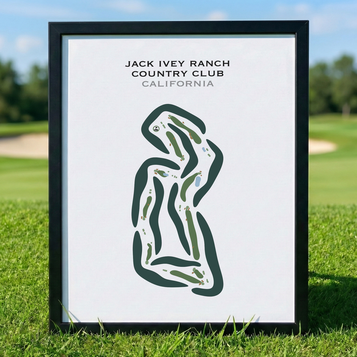 Jack Ivey Ranch Country Club, California - Printed Golf Courses