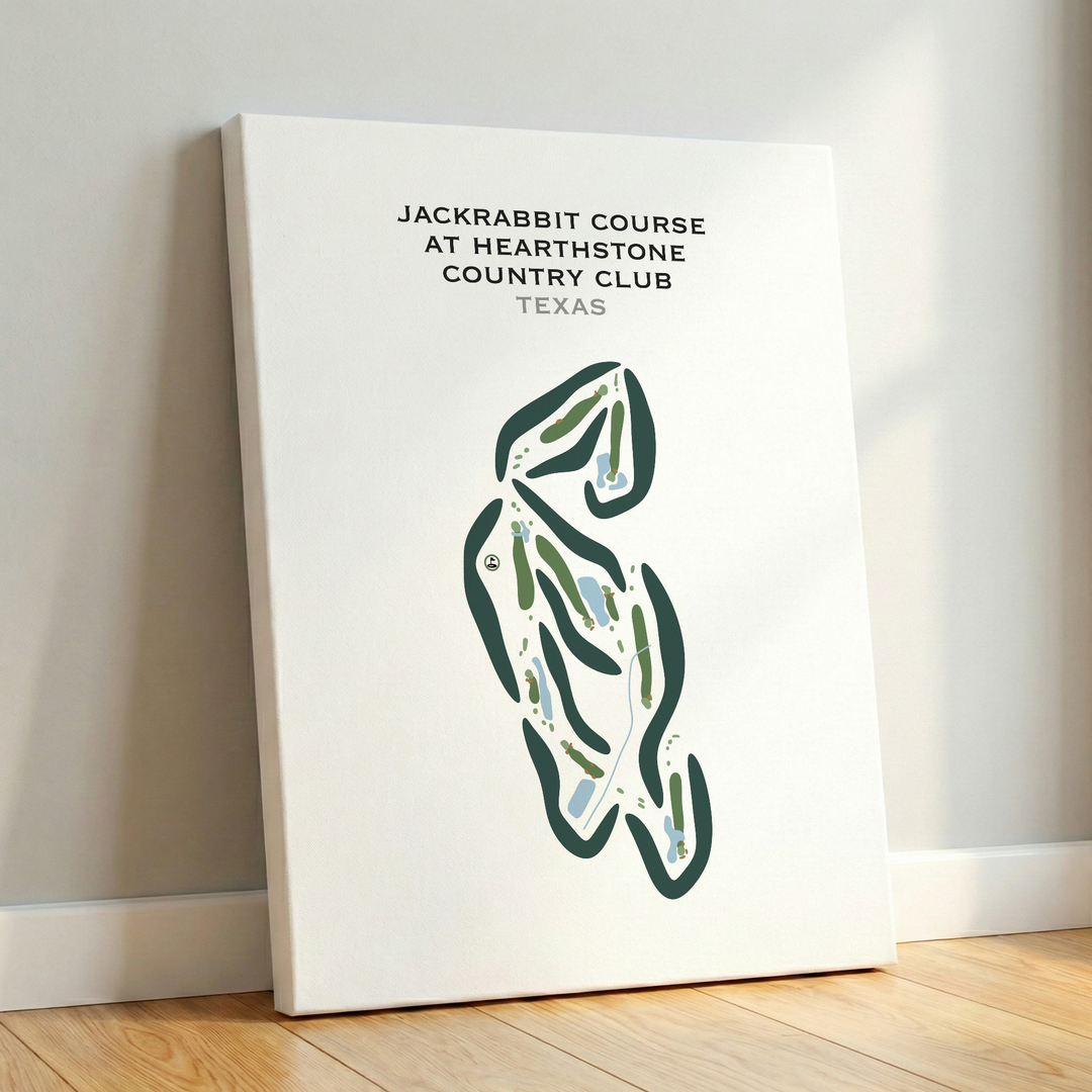 Jackrabbit at Hearthstone Country Club, Texas - Printed Golf Courses