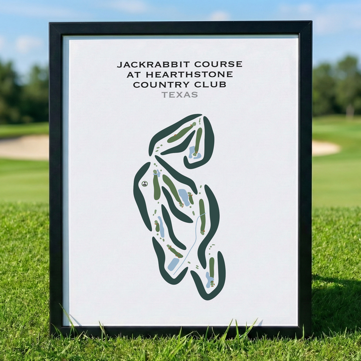 Jackrabbit at Hearthstone Country Club, Texas - Printed Golf Courses