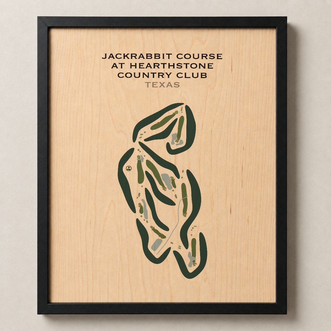 Jackrabbit at Hearthstone Country Club, Texas - Printed Golf Courses