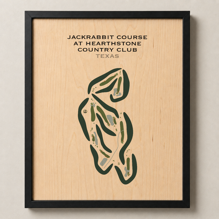 Jackrabbit at Hearthstone Country Club, Texas - Printed Golf Courses