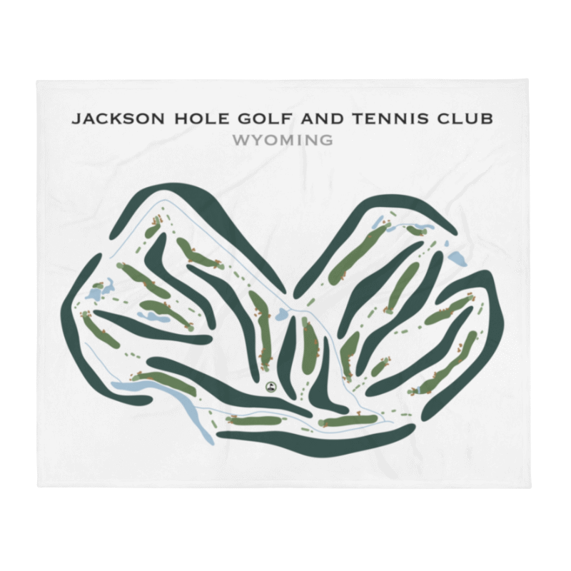 Jackson Hole Golf & Tennis Club, Wyoming - Printed Golf Courses