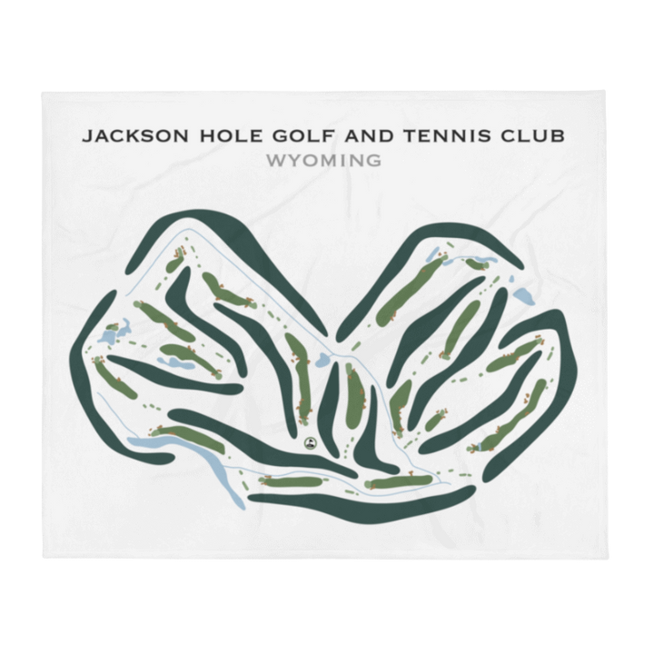 Jackson Hole Golf & Tennis Club, Wyoming - Printed Golf Courses