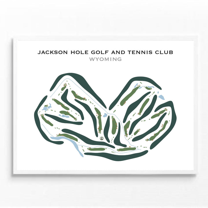 Jackson Hole Golf & Tennis Club, Wyoming - Printed Golf Courses